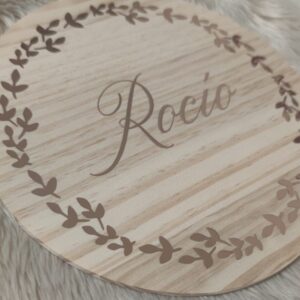 Placa de madera personalizada